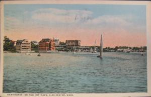 Gloucester MA Harbor Boat c1910 Postcard