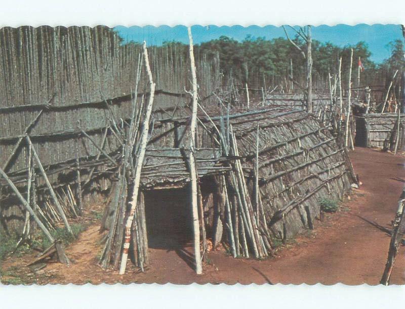 Pinhole Damage Pre-1980 LONG HOUSE AT HURON INDIAN VILLAGE Midland ON E8864