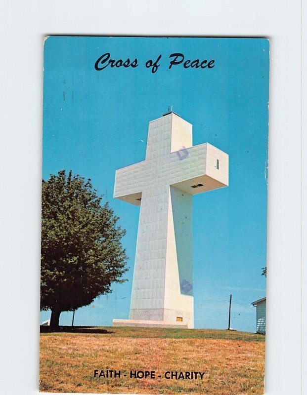 Postcard Cross of Peace, Alto Pass, Illinois