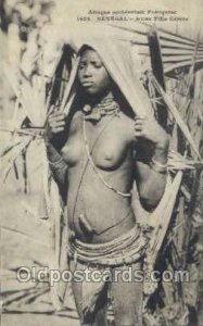 Senegal - Jeune Fille Cerere African Nude Unused 