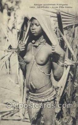 Senegal - Jeune Fille Cerere African Nude Unused 