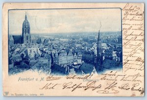 Hesse Germany Postcard Frankfurt Am Main Total View 1901 Antique Posted
