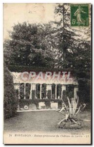 Old Postcard Montargis Ruins from the Chateau de Lorris