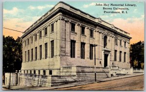 Providence Rhode Island c1910 Postcard John Hay Library Brown University