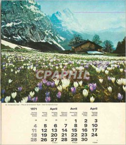 Gindewald Eiger 2 calendar pages 1971 April May