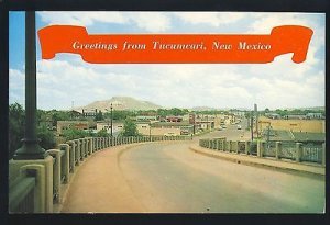 Greetings From Tucumcari, New Mexico/NM Postcard, Overpass To Downtown