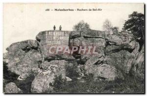 Malesherbes Old Postcard Bel Air Rocks (Chateaubriand)