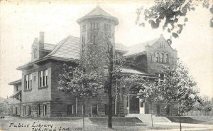 Public Library, Whiting, Indiana Lake County c1910s Vintage Postcard