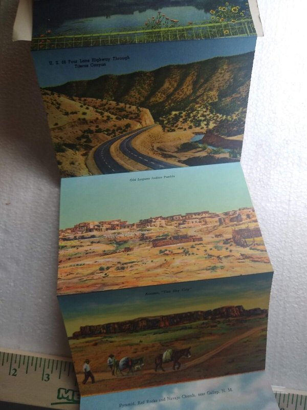 Postcard Folder The Origin of The Petrified Forest, Painted Desert, Arizona