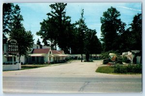 c1960 Alexandria Virginia VA Vintage Postcard Miller's Motor Court Street Road