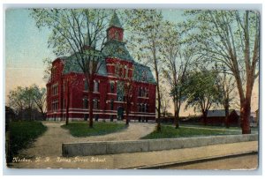 c1910's Spring Street School Building Nashua New Hampshire NH Antique Postcard