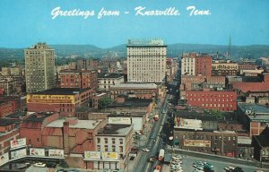 USA Greetings From Knoxville Tennessee Chrome Postcard 03.95