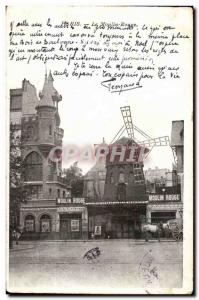 Paris Old Postcard The Red Mill