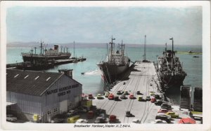 PC NEW ZEALAND, BREAKWATER HARBOUR, NAPIER REAL PHOTO Postcard (B41491)