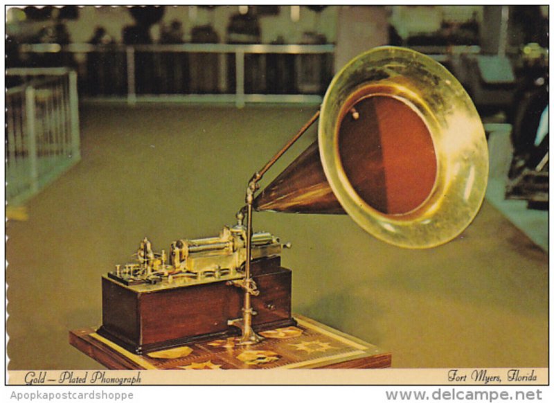 Gold Plated Phonograph Edison Museum Fort Myers Florida