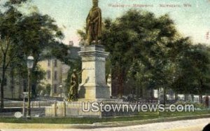 Washington Monument - MIlwaukee, Wisconsin WI Postcard