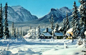 Canada Alberta Lake Louise Post Hotel In Winter