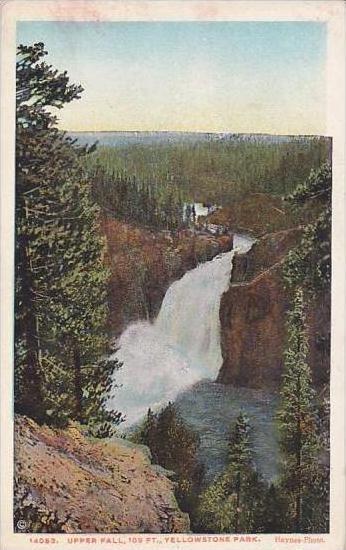 Wyoming Yellowstone Park Upper Fall 109 Feet