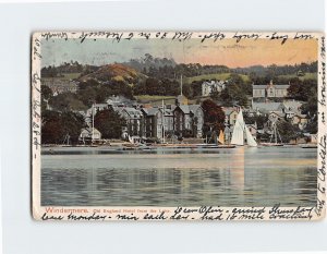 Postcard Old England Hotel from the Lake, Windermere, England