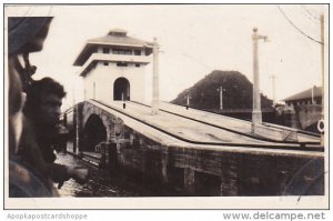 Panama Panama Canal Scene Real Photo