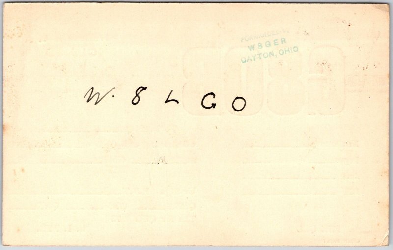 Radio Card G8OB Liverpool England Amateur Station QSO 14 Posted Postcard