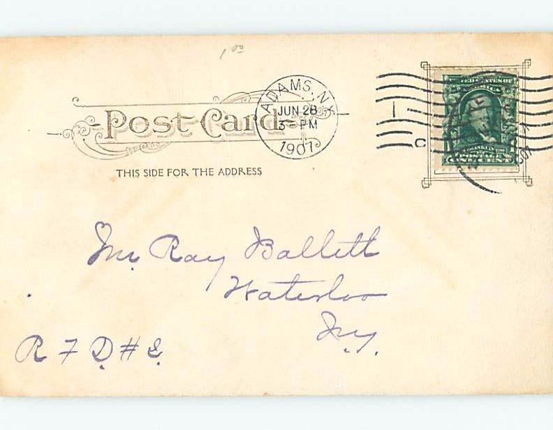 Pre-1907 RIVER SCENE Watertown New York NY A1220