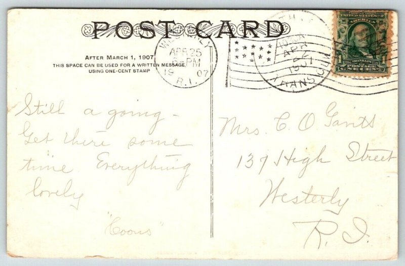 1907 City Park  Fort Worth  Texas   Postcard