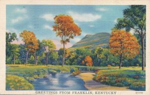 Greetings from Franklin KY, Kentucky - Autumn View - Don't Write - pm 1935