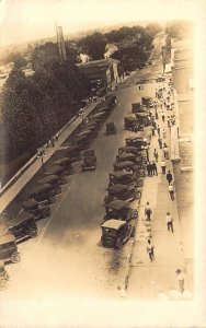 RPPC, Early Real Photo View of Downtown Quincy, IL,Old Post Card