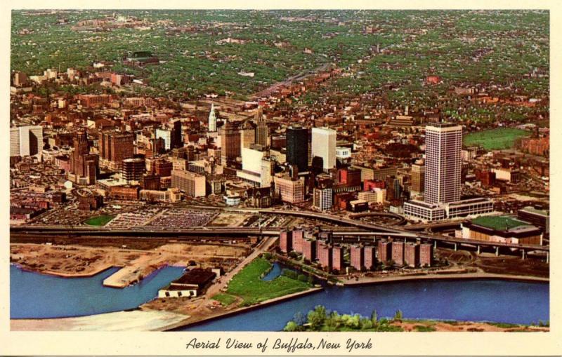 NY - Buffalo.  Aerial View, 1970's