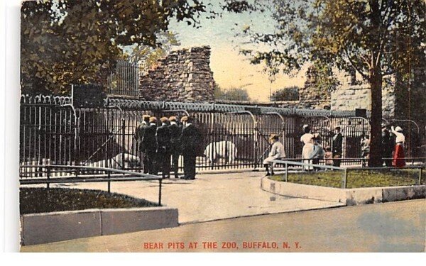 Bear Pits at the Zoo Buffalo, New York  