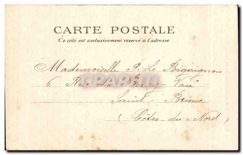 Old Postcard Paris Monument de Lafayette at the Louvre