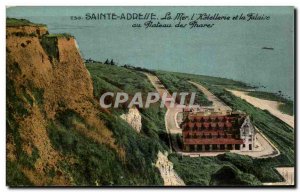 Old Postcard Sainte Adresse Sea and Cliff L Hotellerie Chateau of Thares