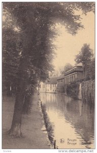 BRUGGE, West Flanders, Belgium, 1900-1910's; River Scene