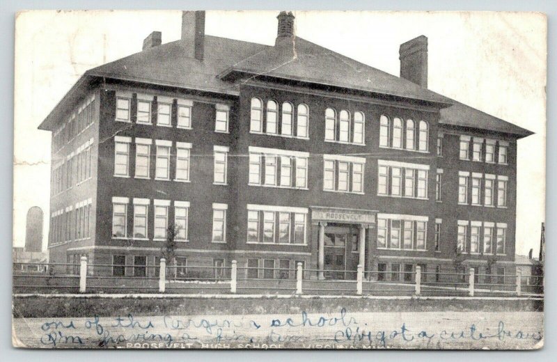 Virginia Minnesota~Roosevelt High School~Josephine Has a Cute Beau~1910 B&W PC