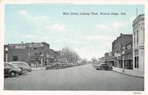 Walnut Ridge Arkansas Main Street Looking West Vintage Postcard AA27761