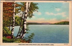 Postcard WATER SCENE Danbury Connecticut CT AL0957