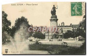 Old Postcard Lyon Place Carnot