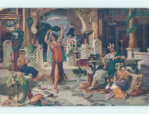 Pre-Linen foreign risque SEXY DANCING GIRL PERFORMING HL8550