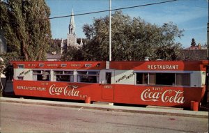 COCA-COLA COKE Roadside Chez Charlot Bic Rimouski Quebec Postcard