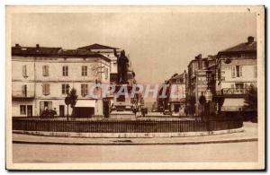 Old Postcard Agen Place Jasmin Boulevard Republic