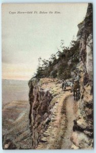 GRAND CANYON NATIONAL PARK, Arizona AZ  Handcolored CAPE HORN ca 1910s  Postcard 