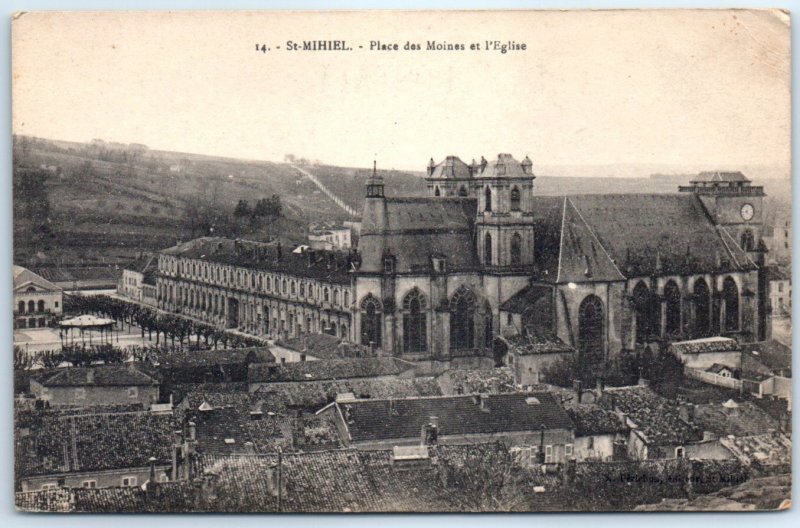 M-58667 Place des Moines and the Church Saint-Mihiel France