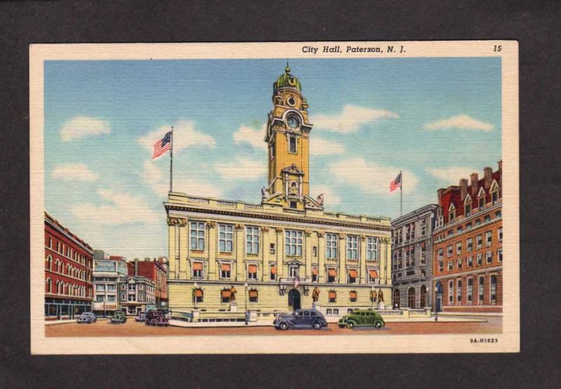NJ City Hall Paterson New Jersey Postcard PC
