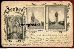 dc3042 - SWEDEN Orebro 1901 Litho Multiview Kyrkan