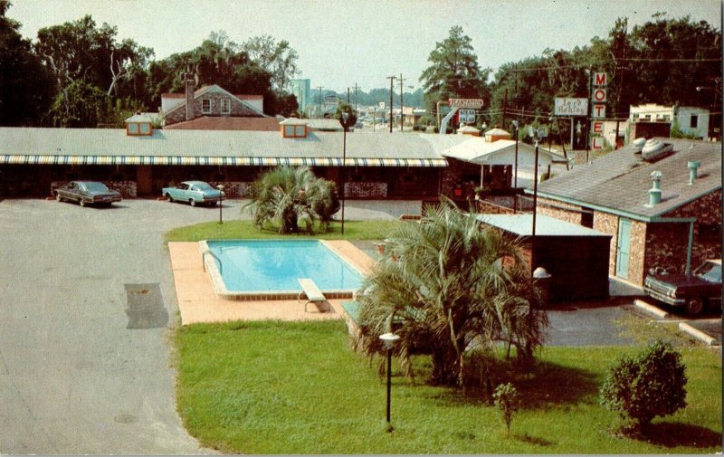 Lord Ashley Motel Pool Travel Hotel Charleston South Carolina Vintage Postcard