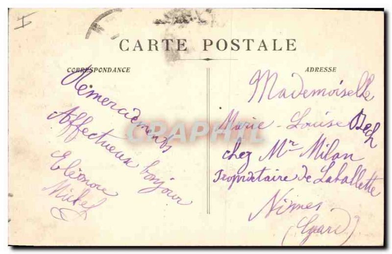 Old Postcard Avignon Le Jardin du Rocher Les Promenades