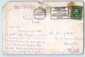 Victoria BC Canada Postcard Empress Hotel CPR Steamer Departure 1914