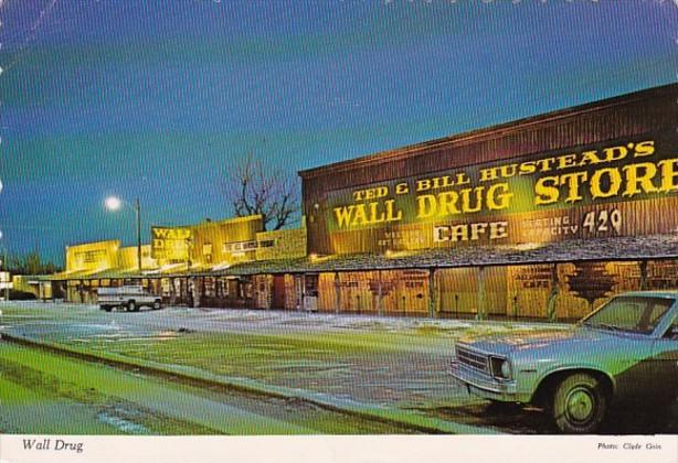 South Dakota Wall The Wall Drug Store At Night