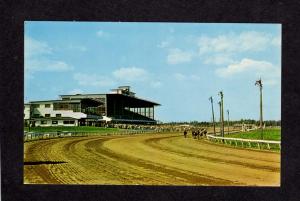 ME Race Track Racetrack Horse Racing Scarborough Downs Maine Postcard Portland